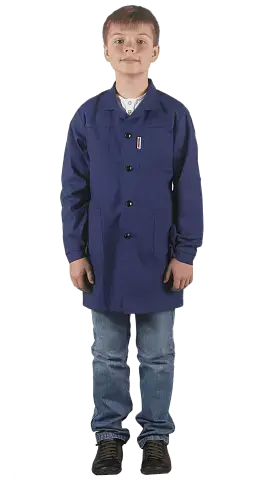 Халат "Стажер" т.синий