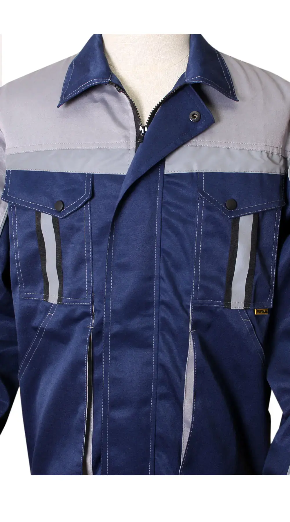 Костюм рабочий мужской летний RONTA KS806E с брюками темно-синий, серый