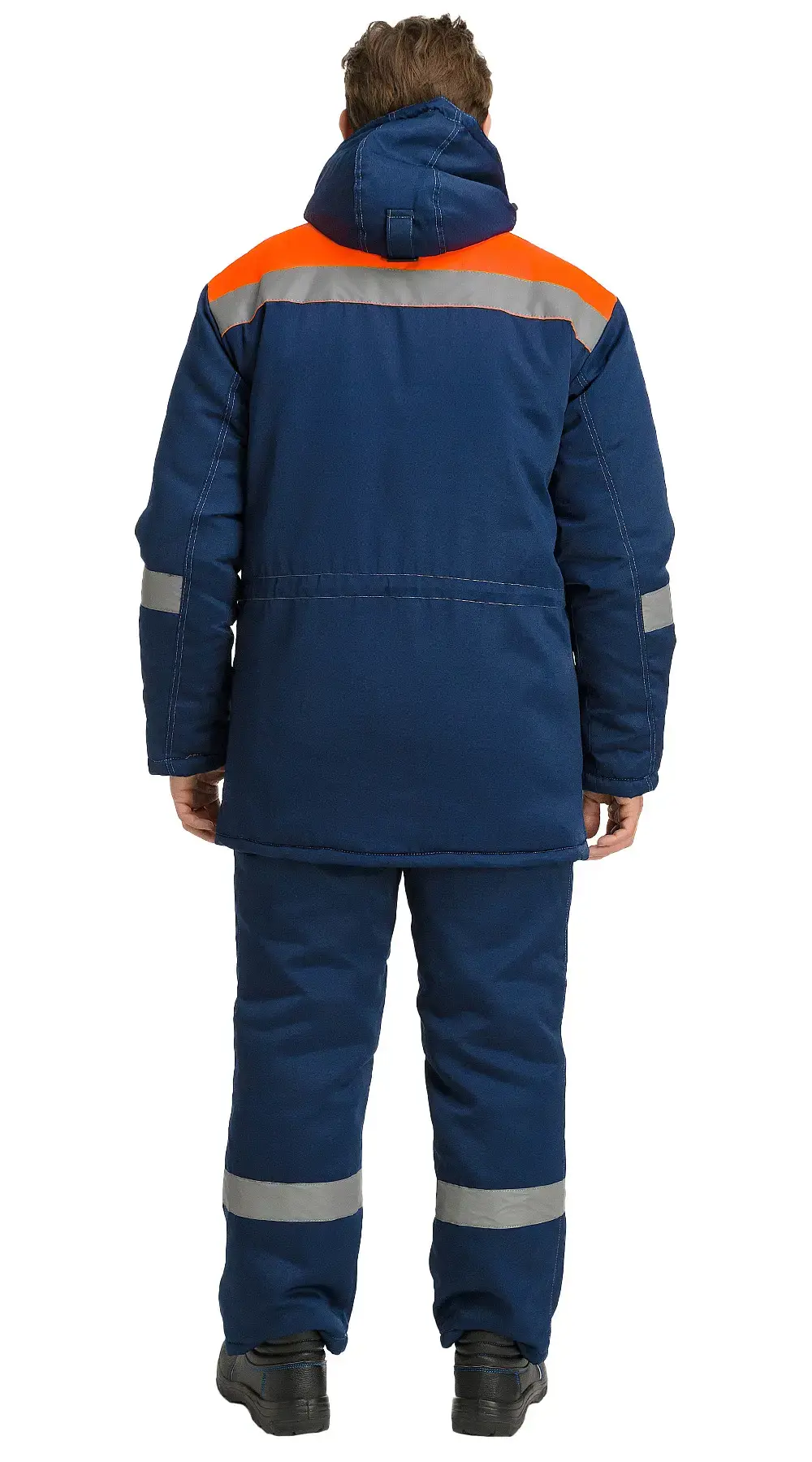 Костюм рабочий мужской утепленный зимний RONTA KS241 темно-синий, оранжевый