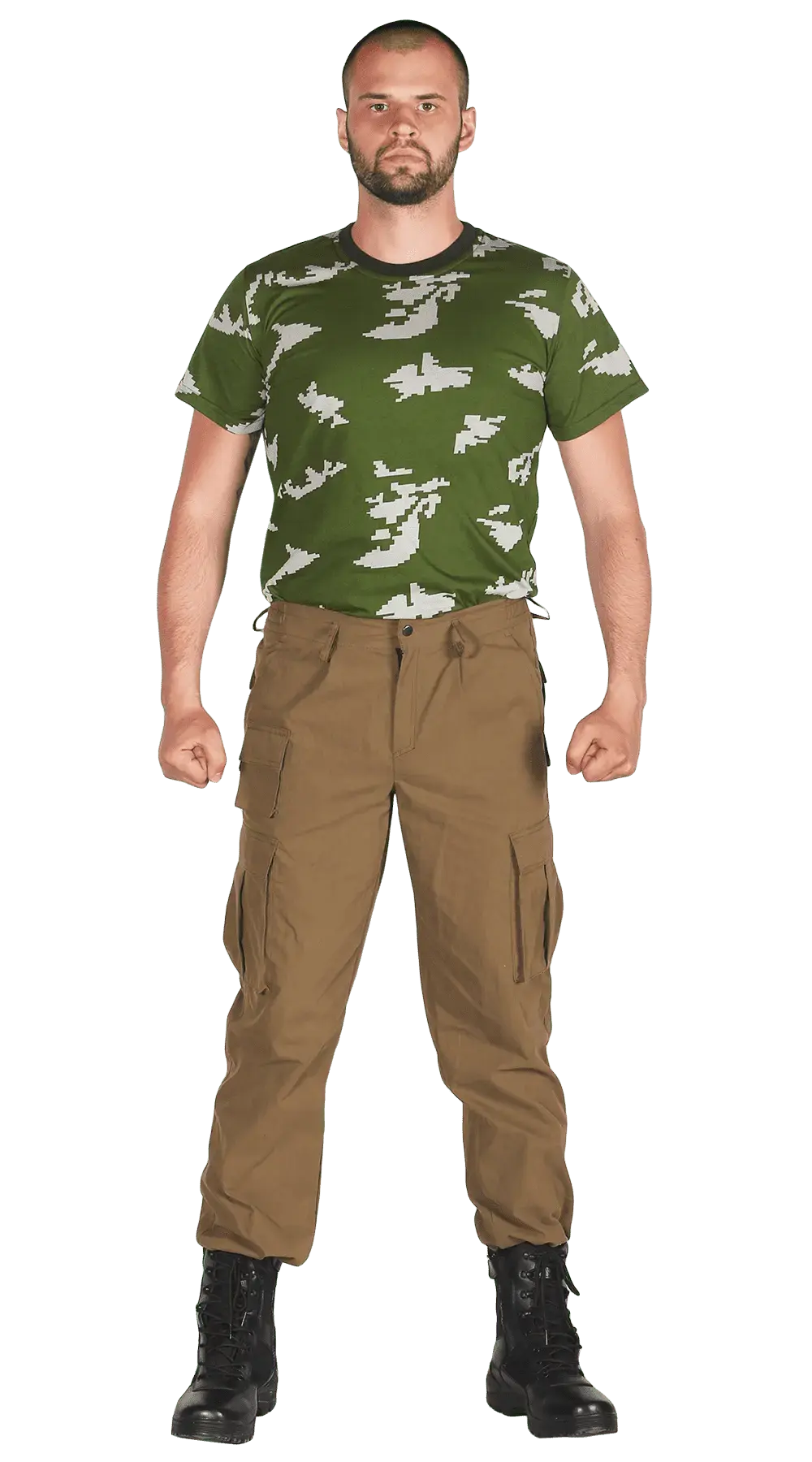 Брюки на резинке (хаки лайт)