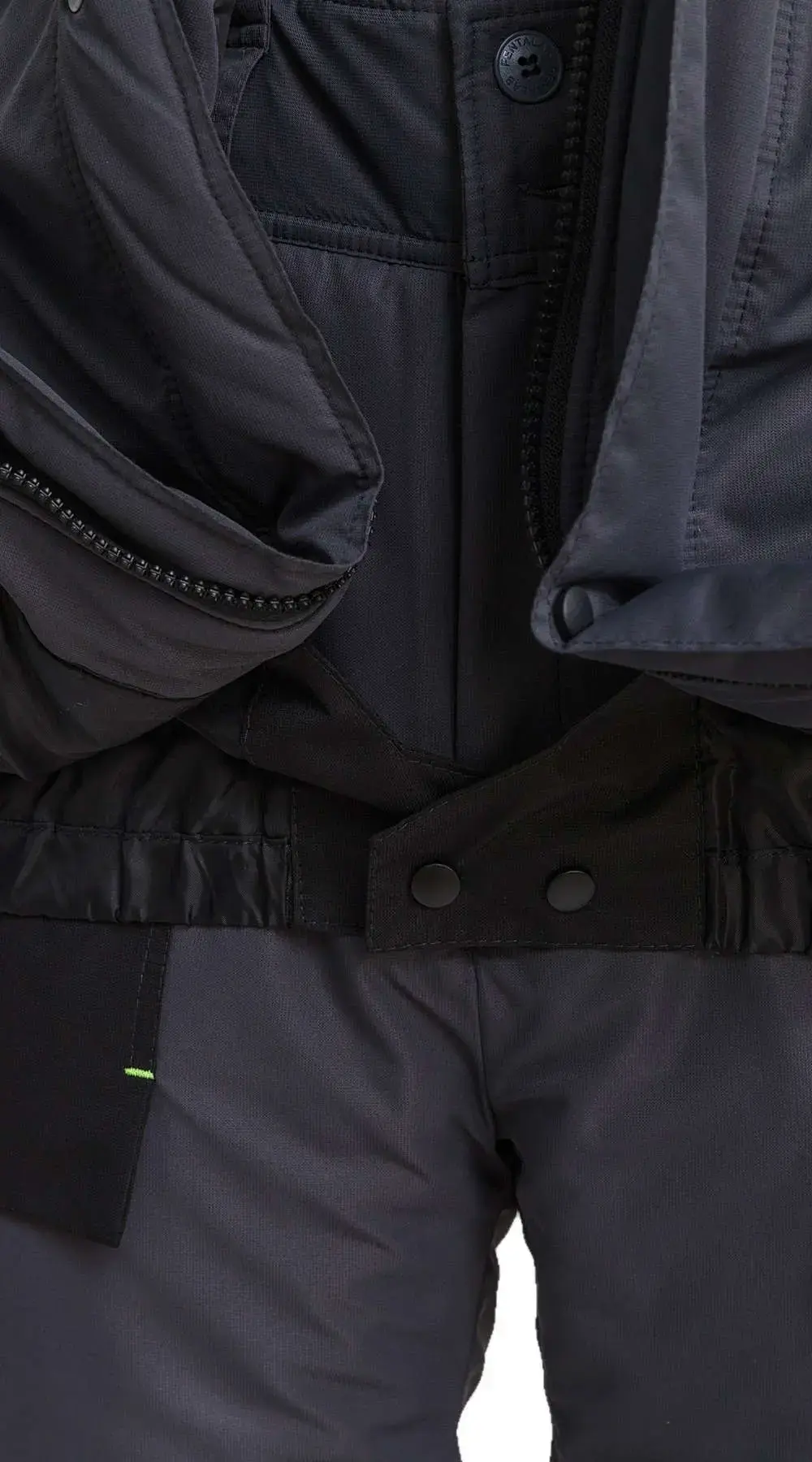 Костюм рабочий мужской утепленный зимний RONTA KS930 MEMBRANE темно-серый, черный, лаймовый