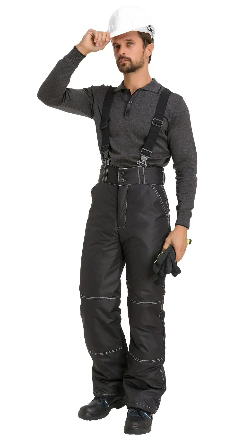 Брюки рабочие мужские зимнее утепленные RONTA BR930 черный