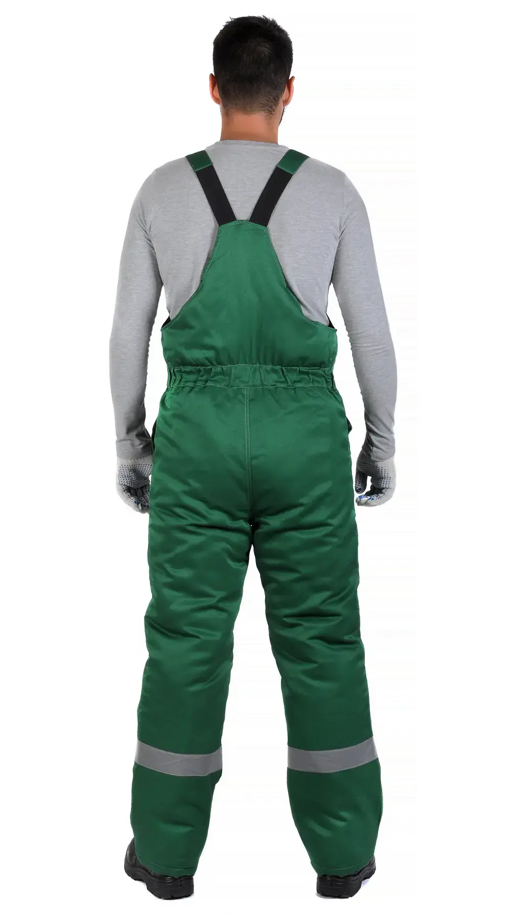 Полукомбинезон рабочий мужской зимний утепленный RONTA PL241 темно-зеленый