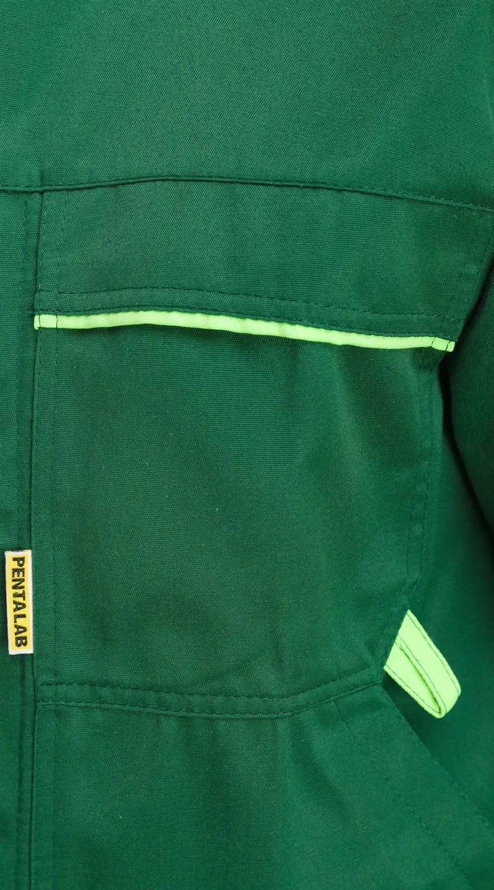 Костюм рабочий мужской летний RONTA KS621 с брюками темно-зеленый, лаймовый