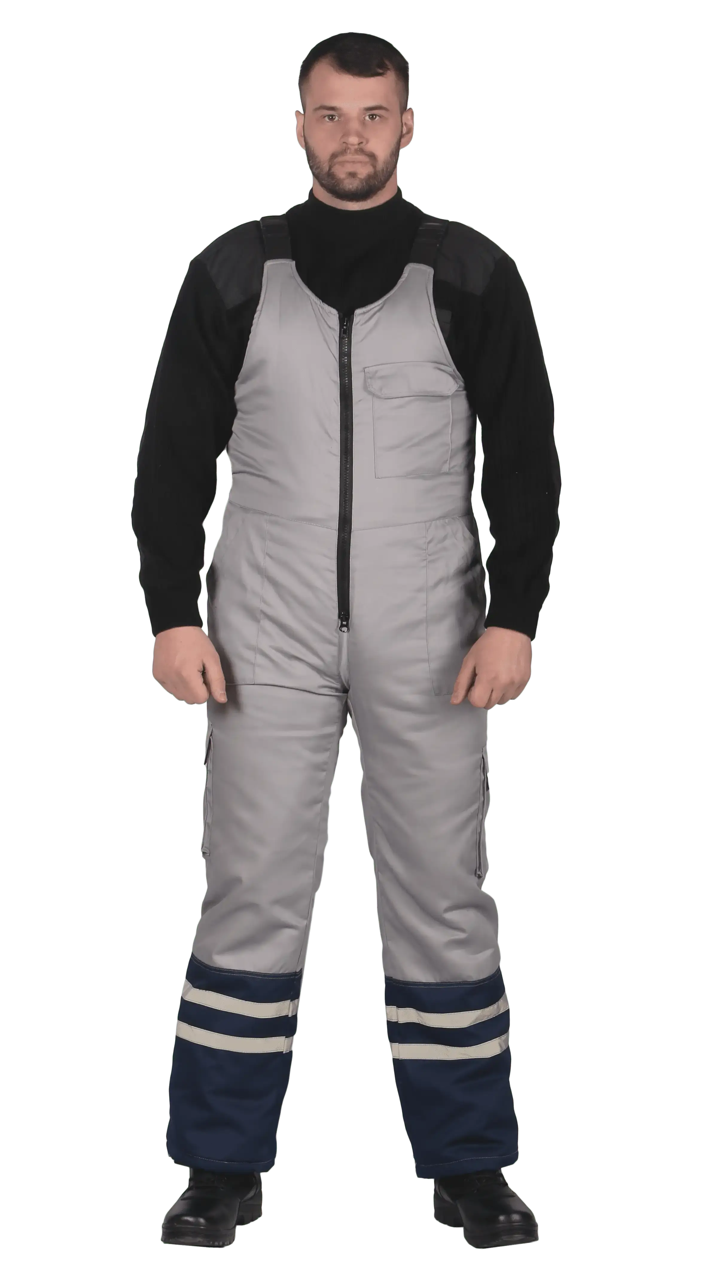 Костюм для ИТР "СПЕЦСТРОЙ" куртка/полукомбинезон, с вышивкой