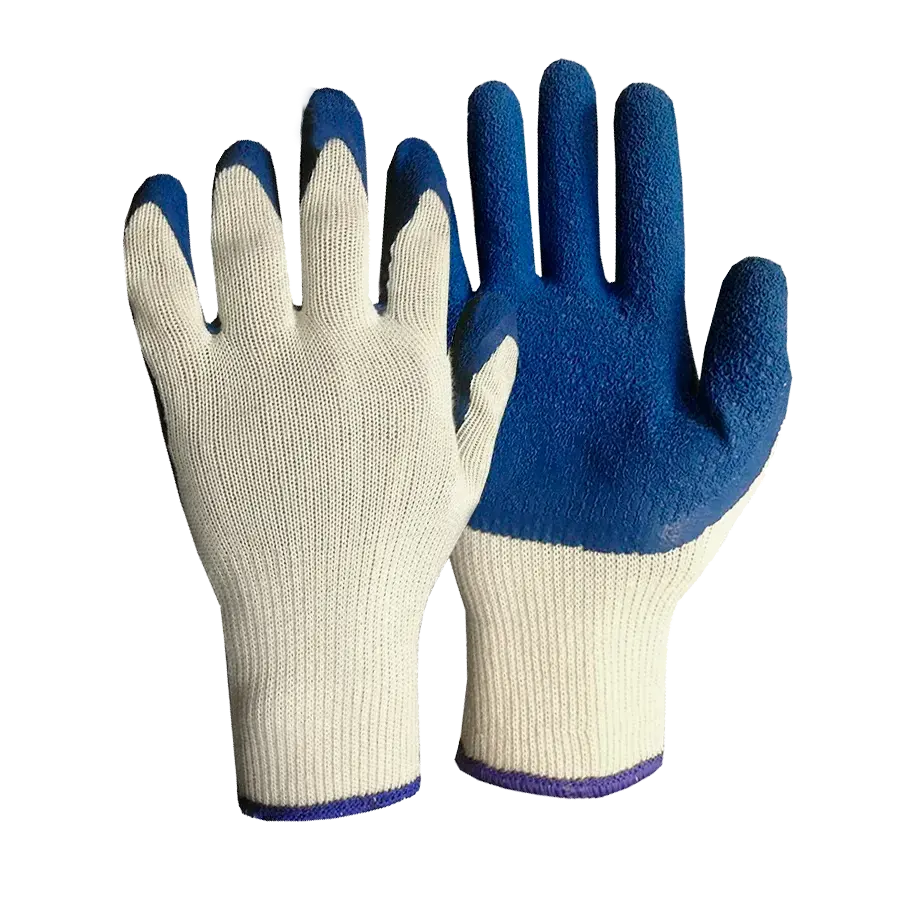 Перчатки с рельефным покрытием из натурального латекса RUBINORM