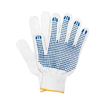 Перчатки трикотажные 4-х нитки с ПВХ (точка)