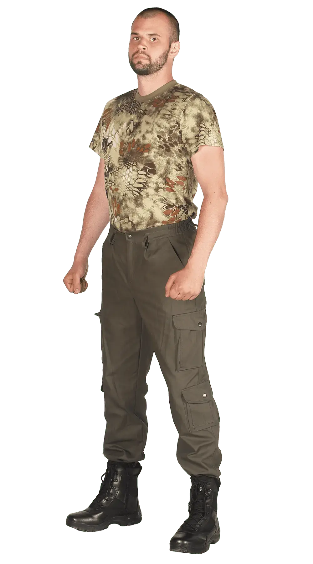 Брюки на резинке "Полигон" (хаки 33)