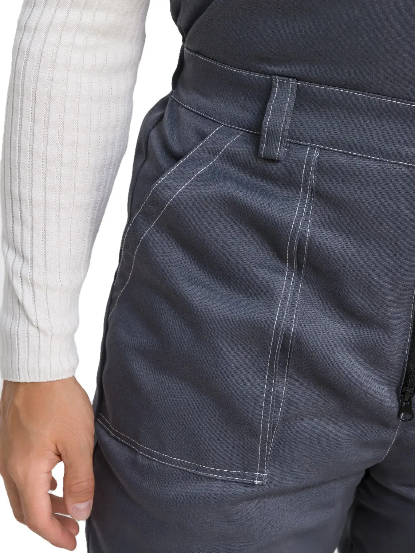 Костюм рабочий мужской утепленный зимний RONTA KSFAVORIT темно-серый, светло-серый