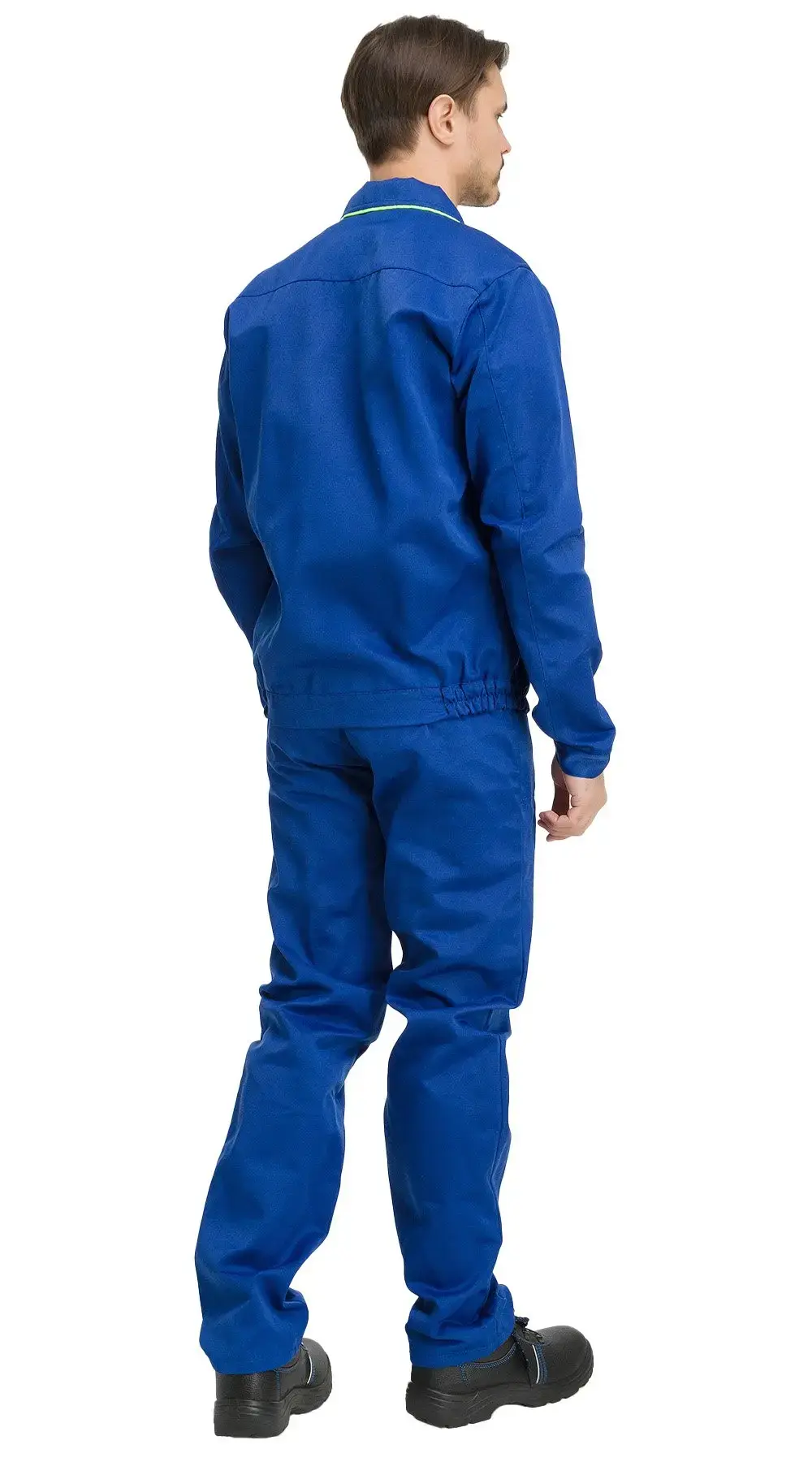 Костюм рабочий мужской летний RONTA KS621 с брюками васильковый, лаймовый