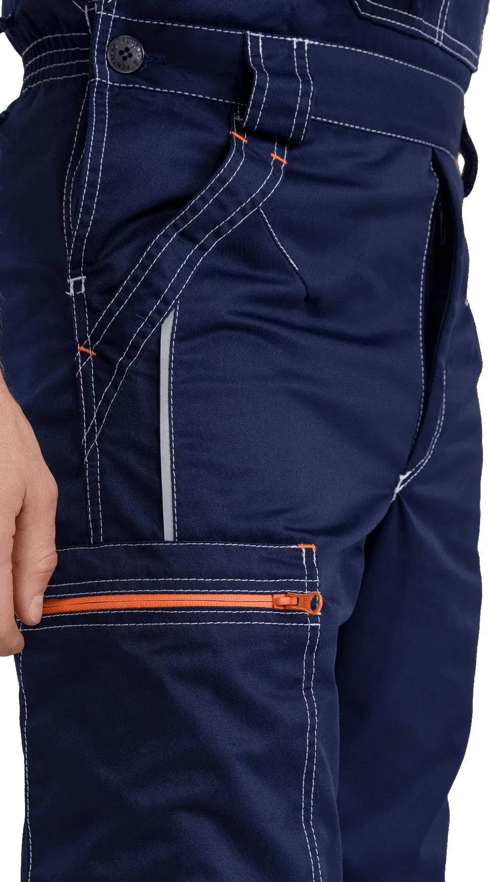 Полукомбинезон рабочий мужской летний RONTA PL208 темно-синий