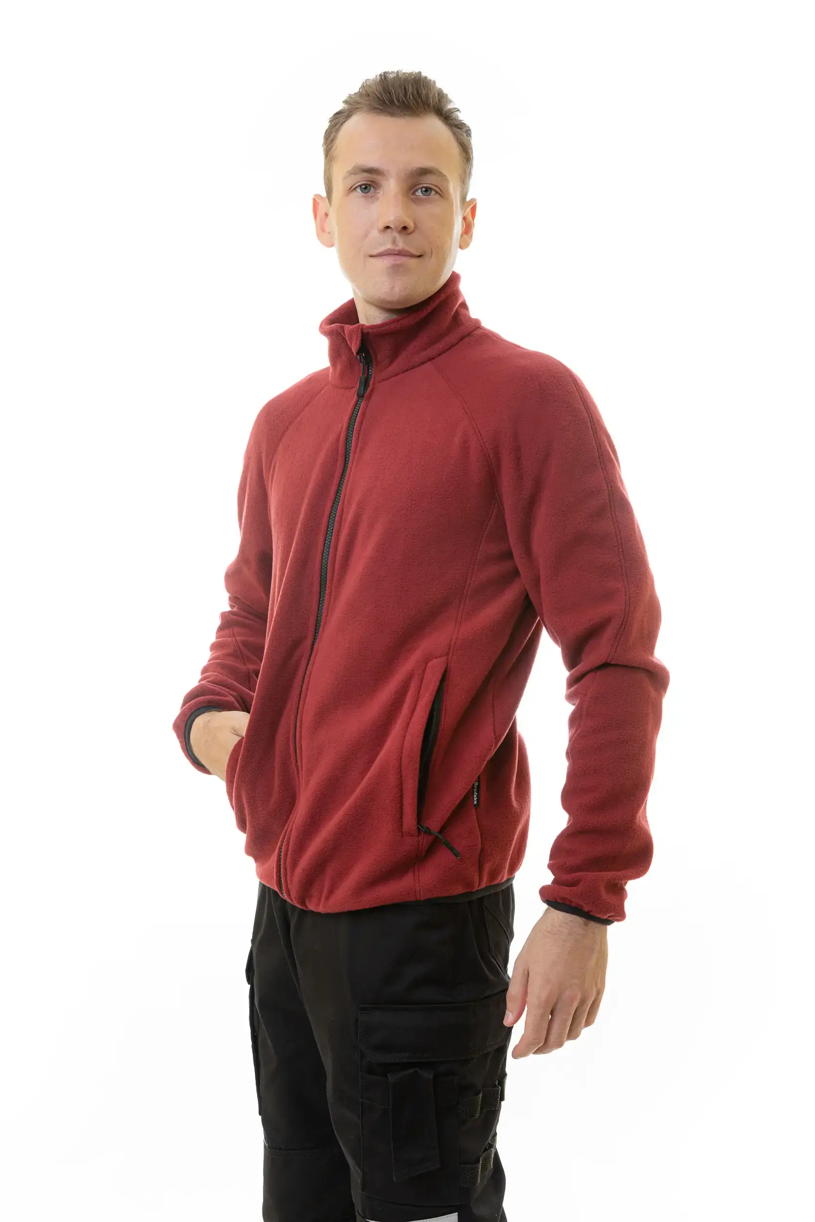 Толстовка флисовая BRODEKS KS211, бордо Толстовка флисовая BRODEKS KS211, бордо