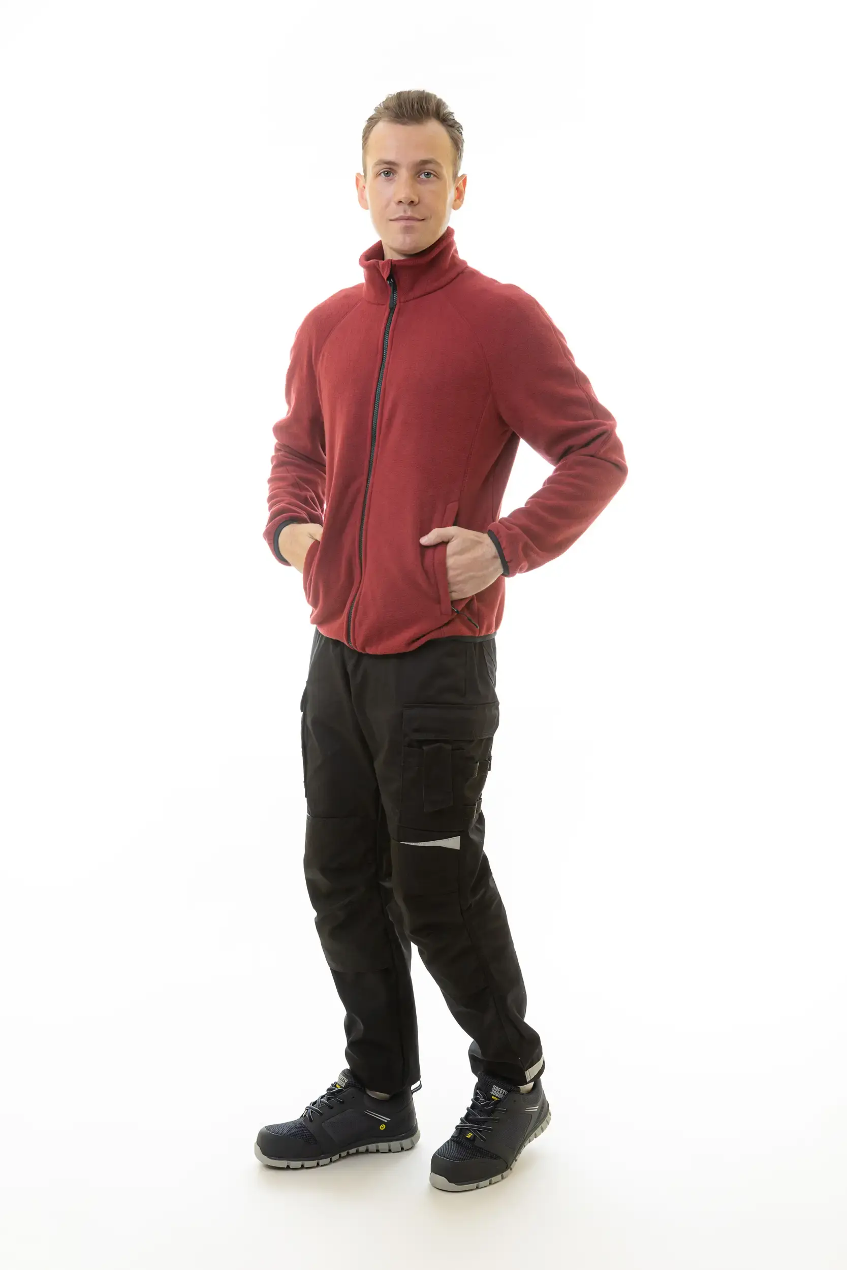 Толстовка флисовая BRODEKS KS211, бордо Толстовка флисовая BRODEKS KS211, бордо