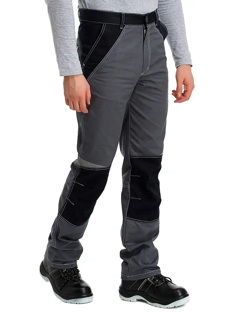 Костюм рабочий мужской летний RONTA KS908 с брюками темно-серый, черный