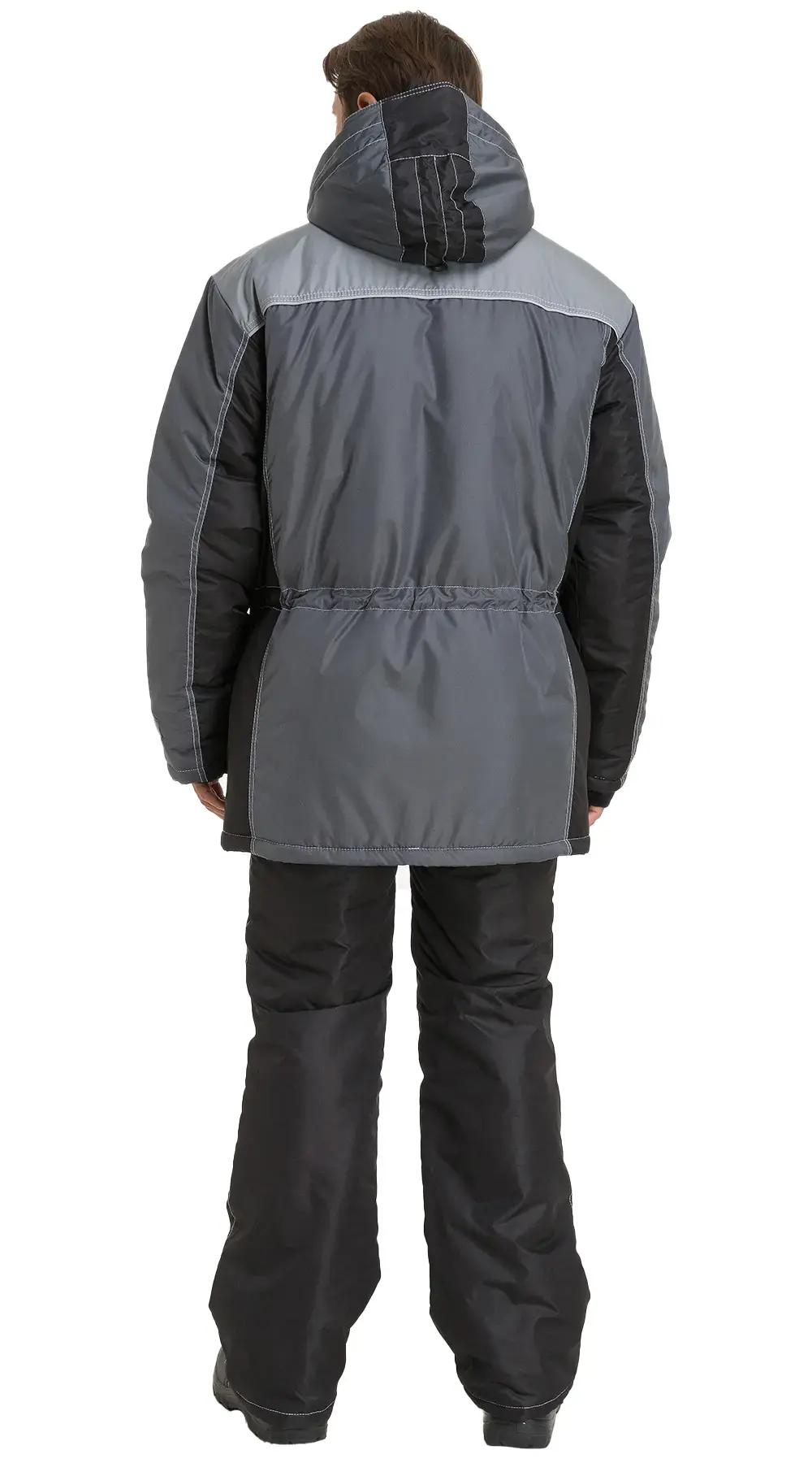 Куртка рабочая мужская зимняя утепленная RONTA KR930 темно-серая, черная, светло-серая