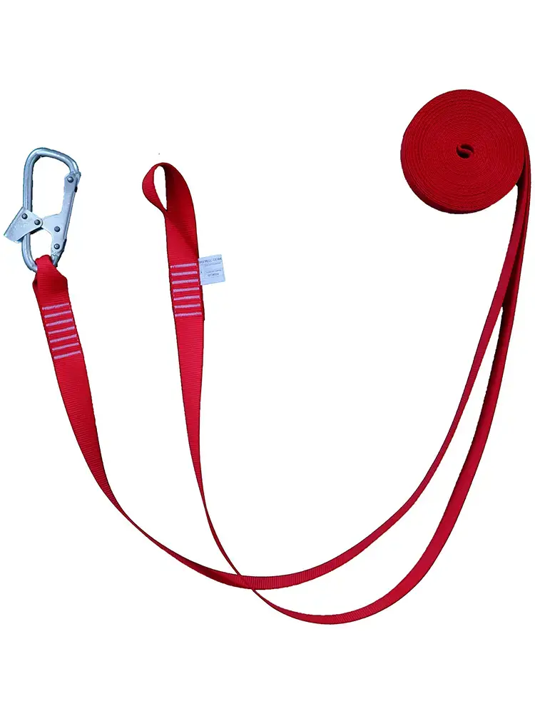 Строп из ленты 12 метров с монтажным карабином и крепежной петлей