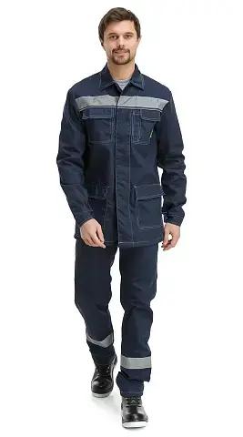 Костюм рабочий мужской летний RONTA KS821 с брюками т. синий