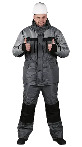 Костюм рабочий мужской утепленный зимний RONTA KS930 темно-серый, светло-серый Костюм рабочий мужской утепленный зимний RONTA KS930 темно-серый, светло-серый