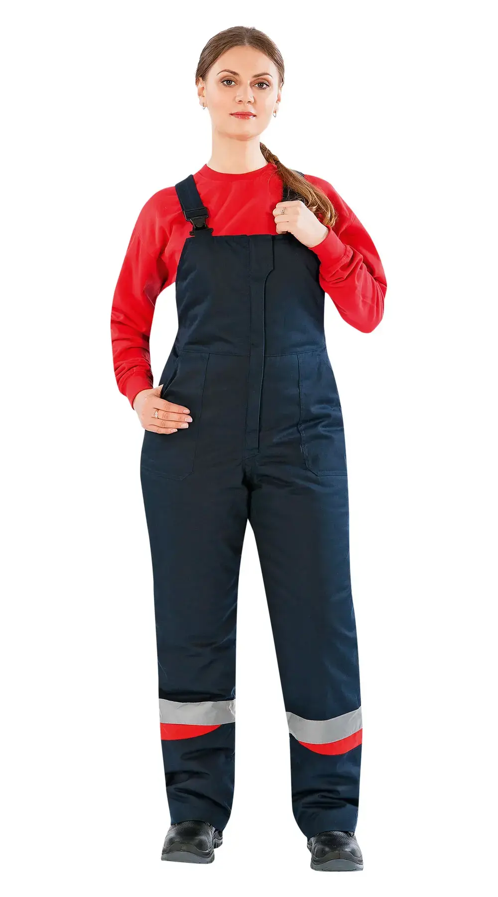 Куртка рабочая женская зимняя утепленная Восток-Сервис "ЛЕДИ АНГАРА" темно-синяя