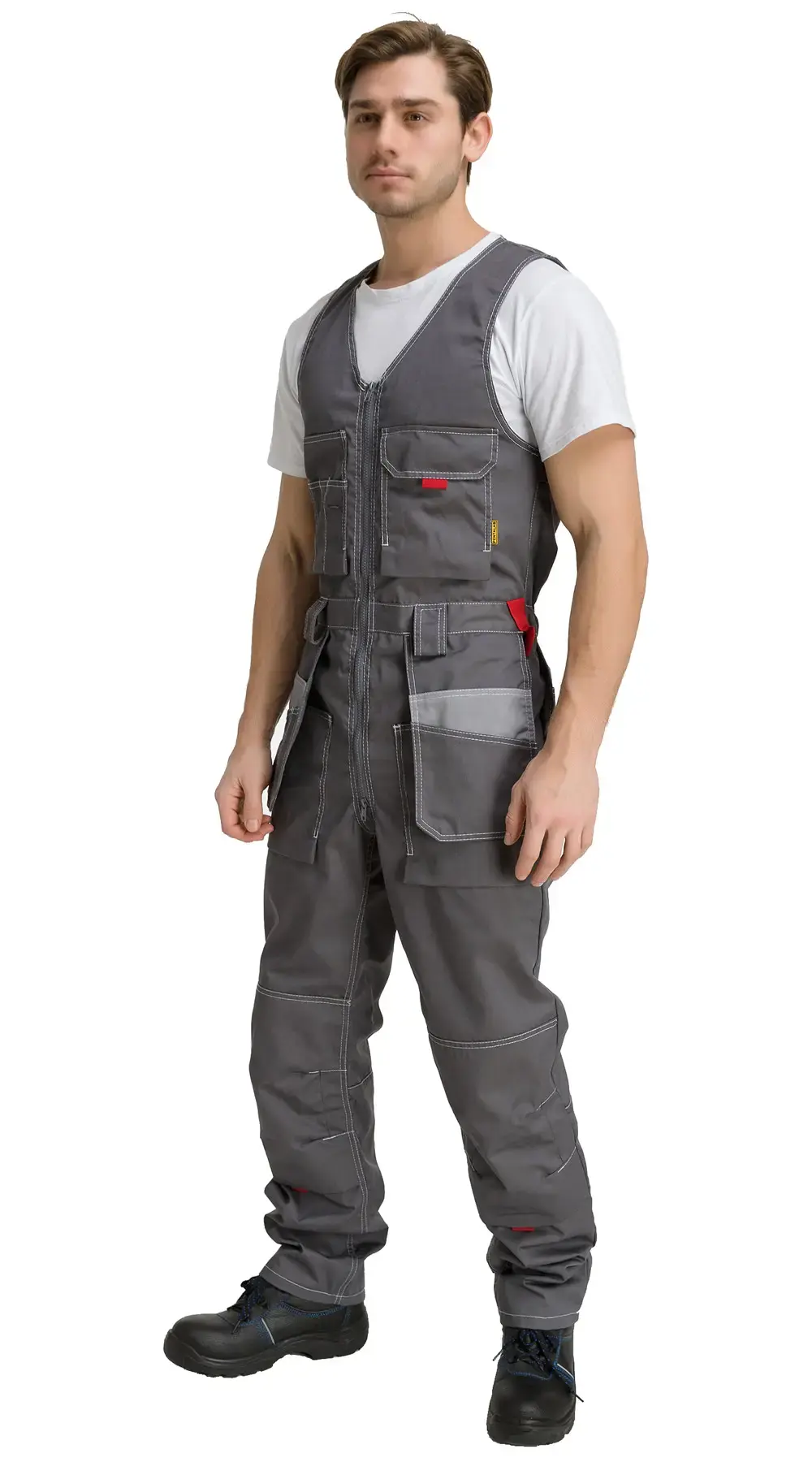 Полукомбинезон рабочий мужской летний RONTA PL3083 серый