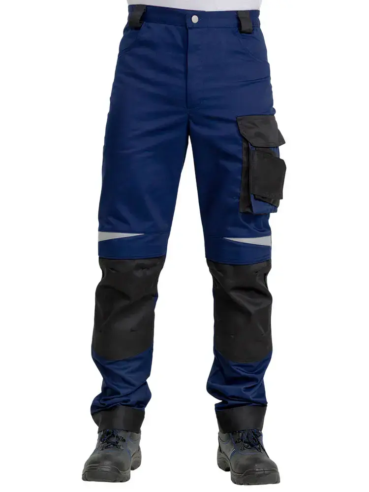 Брюки рабочие мужские летние RONTA BR209 темно-синий, черные