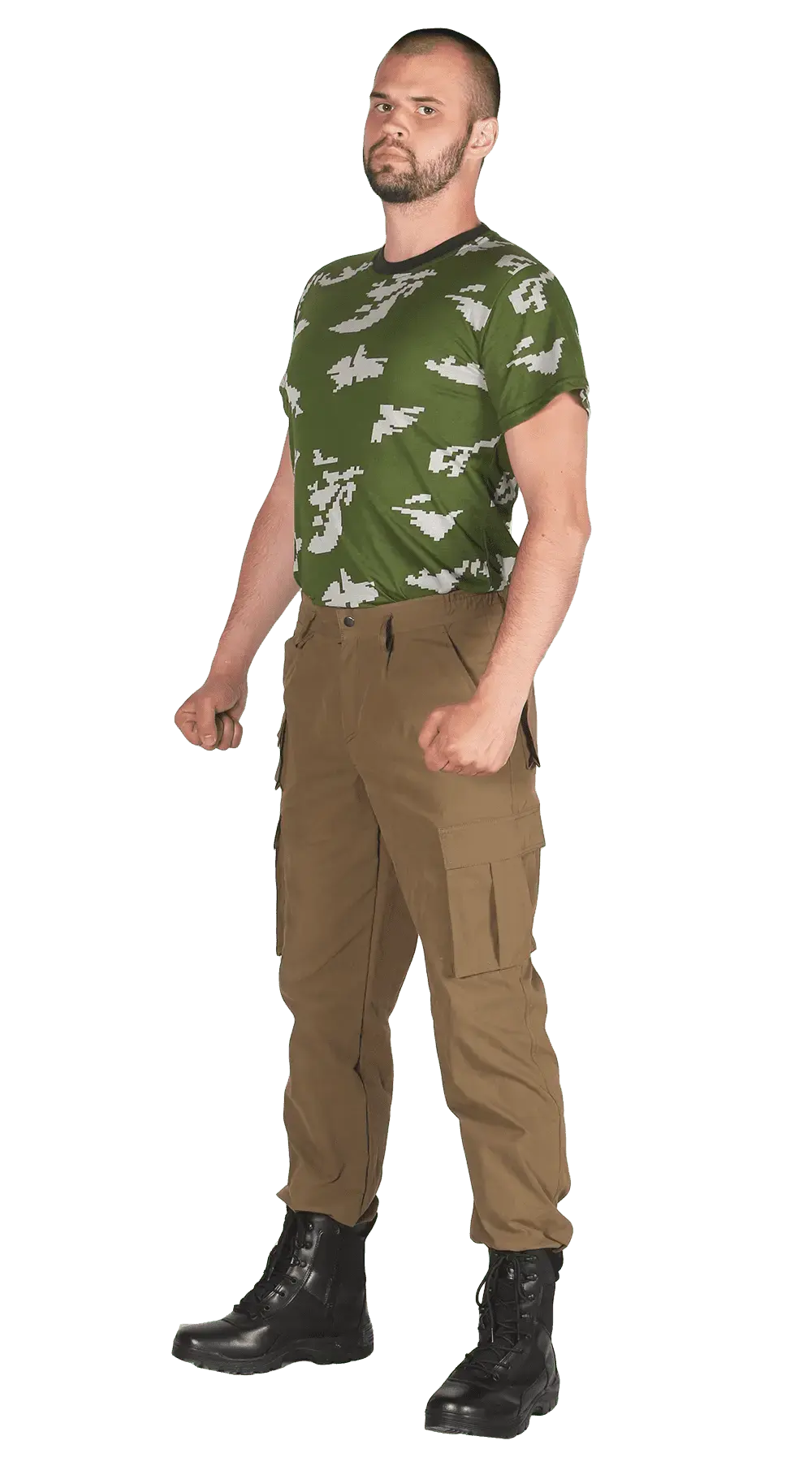 Брюки на резинке (хаки лайт)