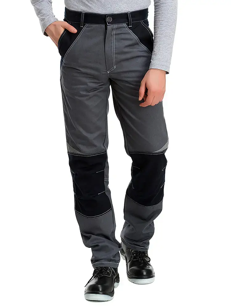 Костюм рабочий мужской летний RONTA KS908 с брюками темно-серый, черный