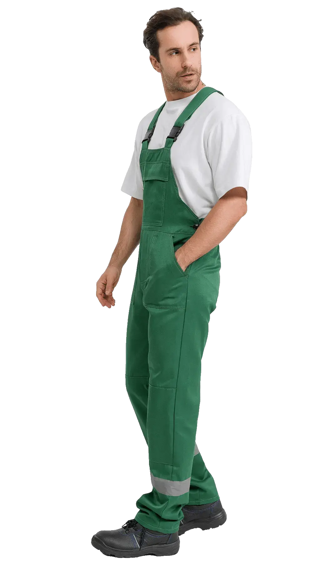 Полукомбинезон рабочий мужской летний RONTA PL504 зеленый