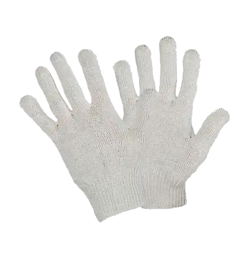Перчатки трикотажные 3-х нитки без ПВХ Перчатки трикотажные 3-х нитки без ПВХ