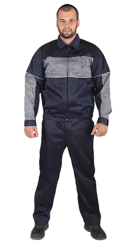 Костюм рабочий мужской летний RONTA KSPEGAS темно-синий, серый Костюм рабочий мужской летний RONTA KSPEGAS темно-синий, серый