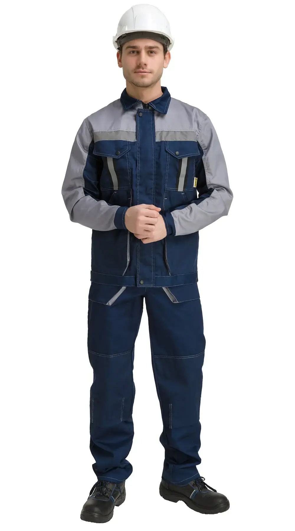 Костюм рабочий мужской летний RONTA KS806 с брюками темно-синий, серый