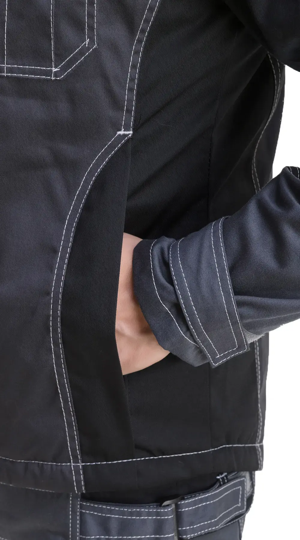 Жилет рабочий мужской утепленный зимний RONTA JT1002 темно-серый, красный, черный