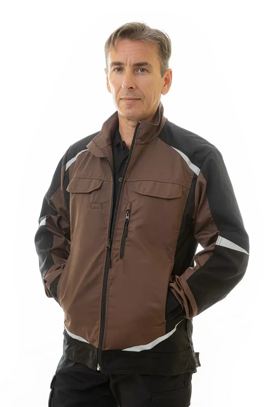 Куртка BRODEKS KS202, коричневый/черный