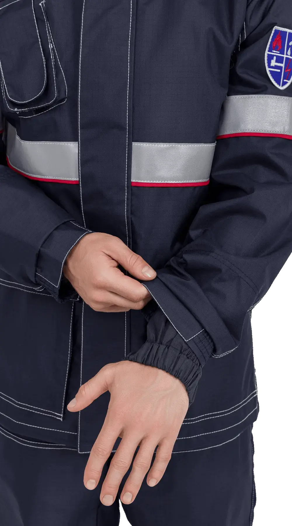 Костюм нефтяника мужской летний RONTA KS416 с полукомбинезоном темно-синий