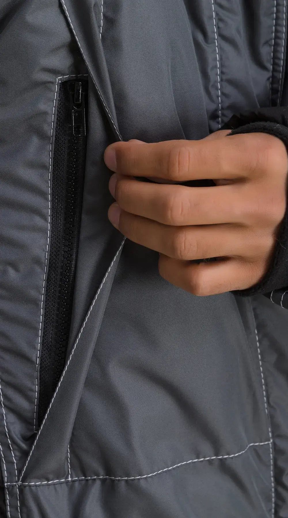 Куртка рабочая мужская зимняя утепленная RONTA KR930 темно-серая, черная, светло-серая