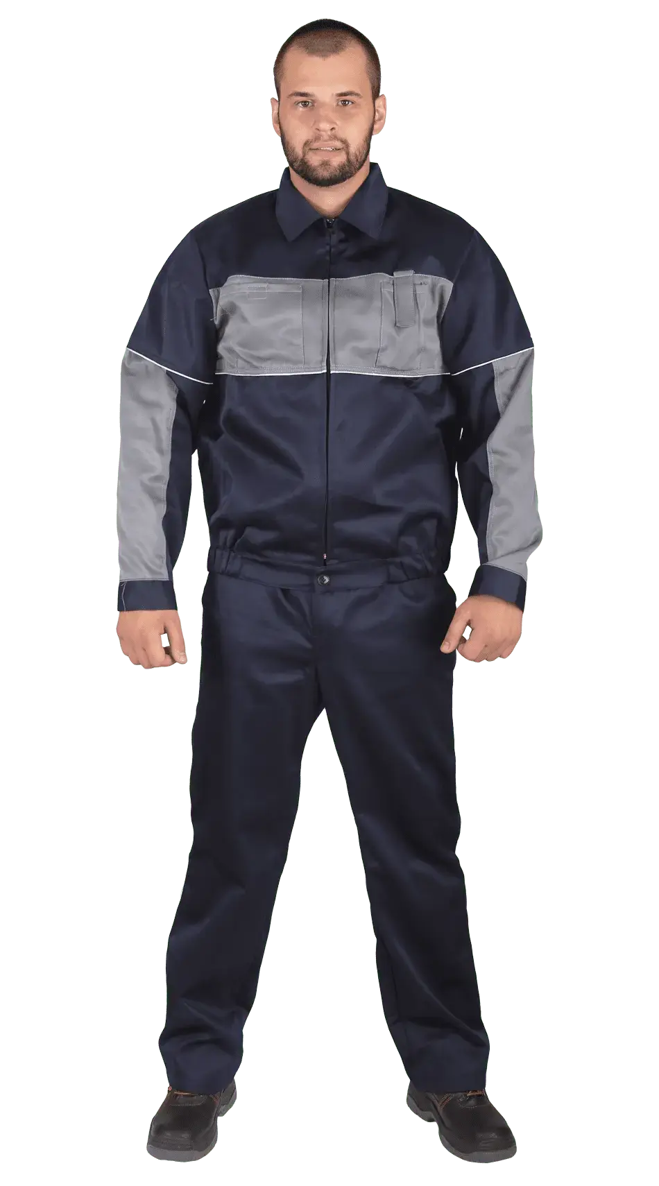 Костюм рабочий мужской летний RONTA KSPEGAS темно-синий, серый