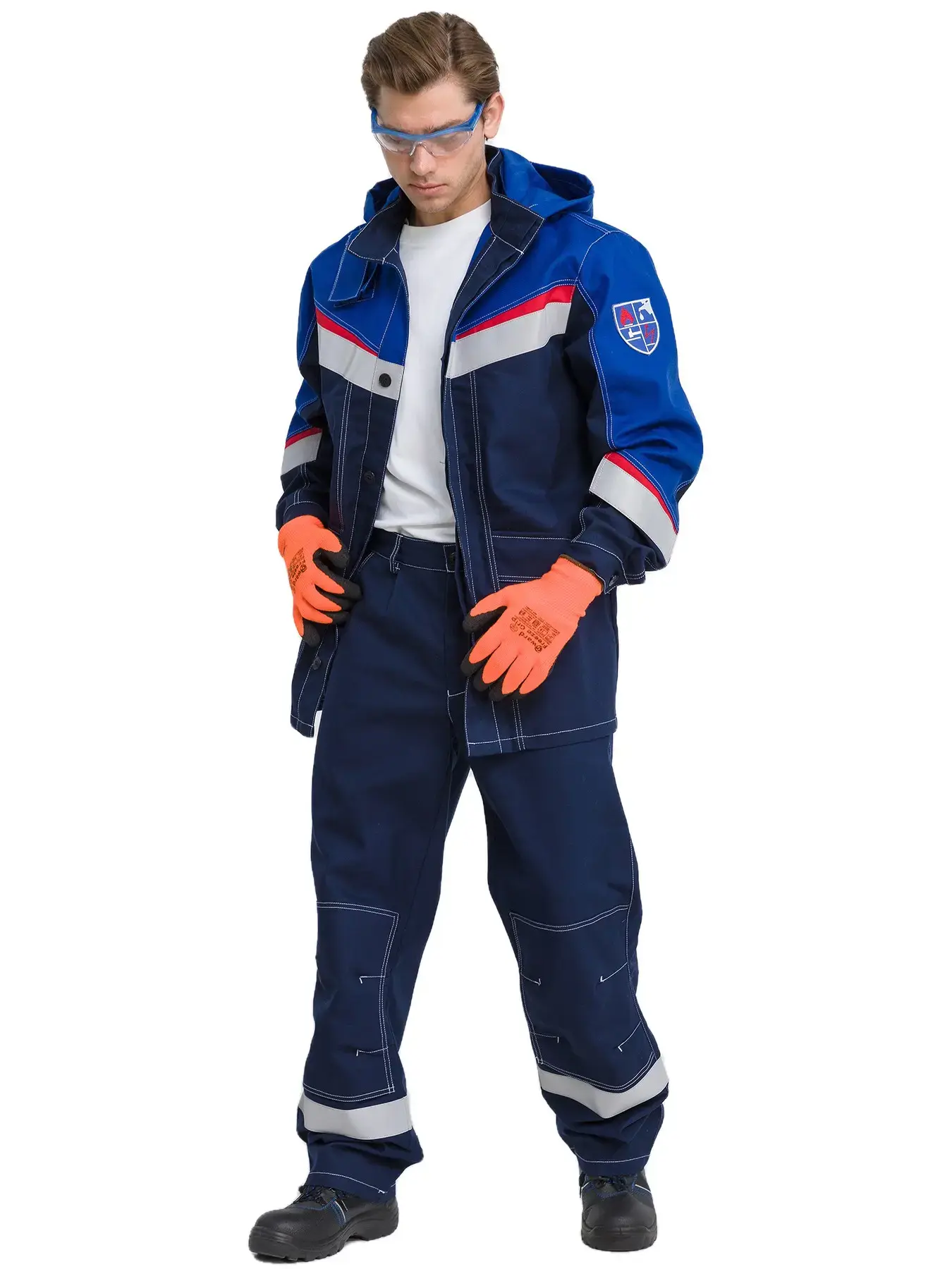 Костюм мужской №139 "МЕГАСТАТ ФР" (т.син/вас)