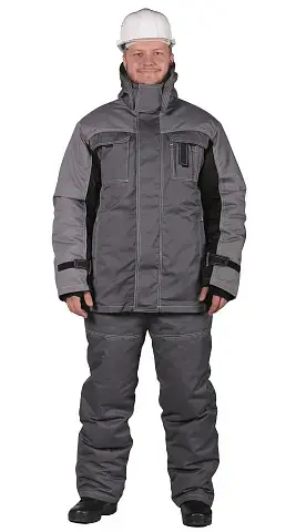 Куртка рабочая мужская зимняя утепленная RONTA KR581 темно-серая, светло-серая, черная