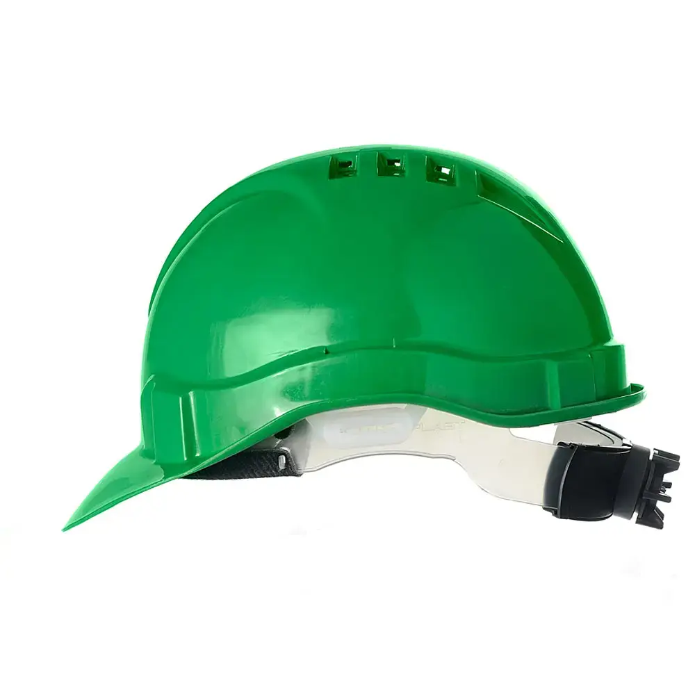 Каска защитная "ЕВРОПА-ЛЮКС" зеленая