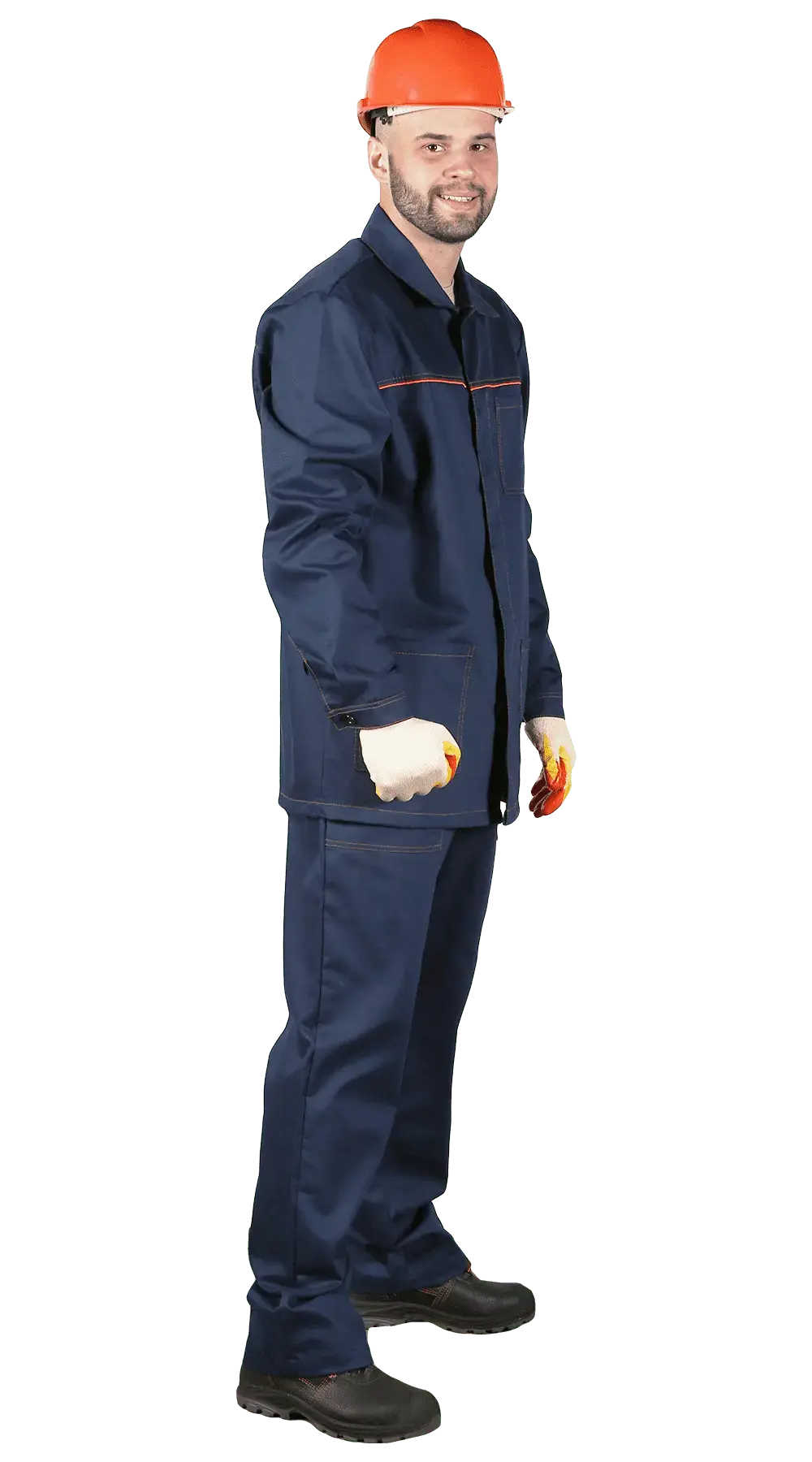 Костюм рабочий мужской летний RONTA KS291 с брюками темно-синий