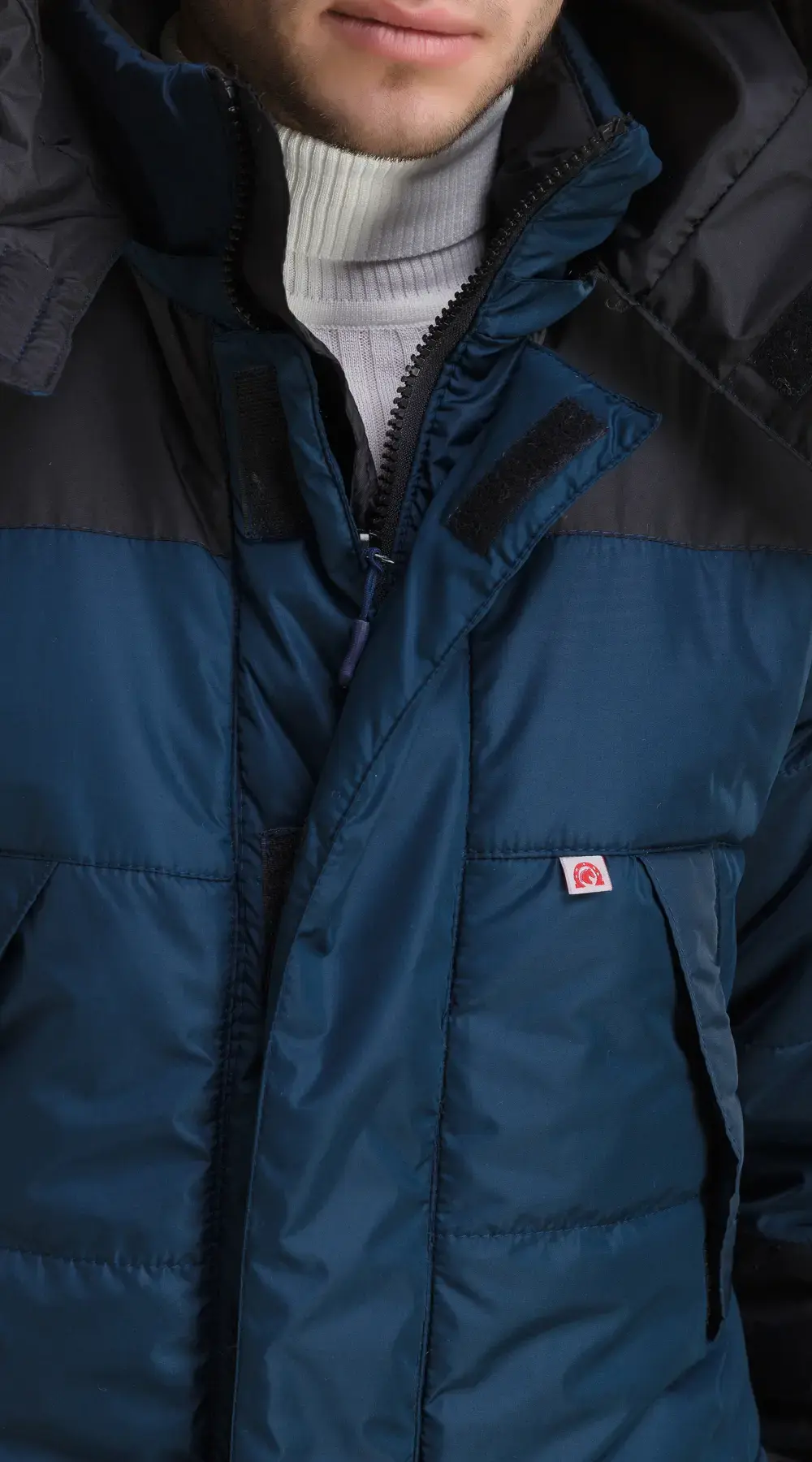 Куртка рабочая мужская зимняя утепленная Эталон "Сити" синяя, черная