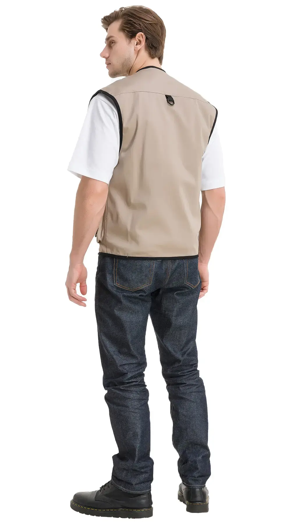 Жилет мужской летний "СПЕЦ-Авангард" бежевый, черный