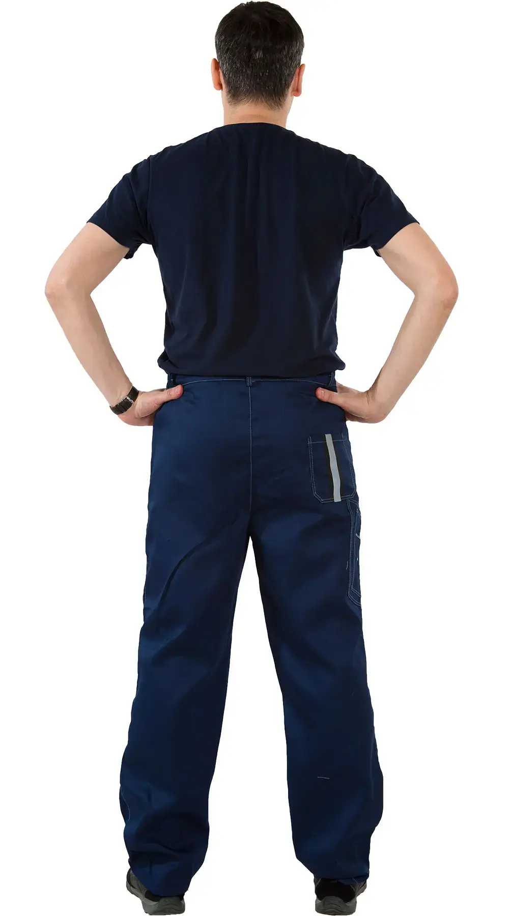 Костюм рабочий мужской летний RONTA KS806E с брюками темно-синий, серый