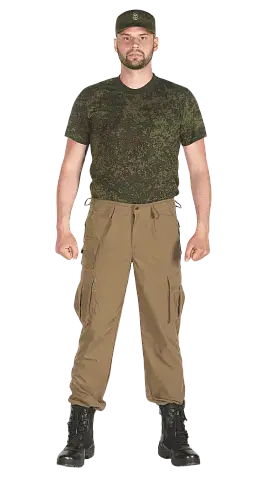 Брюки на резинке (хаки)