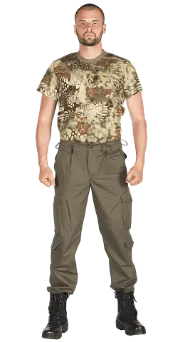 Брюки на резинке  "Полигон" (хаки) Брюки на резинке  "Полигон" (хаки)