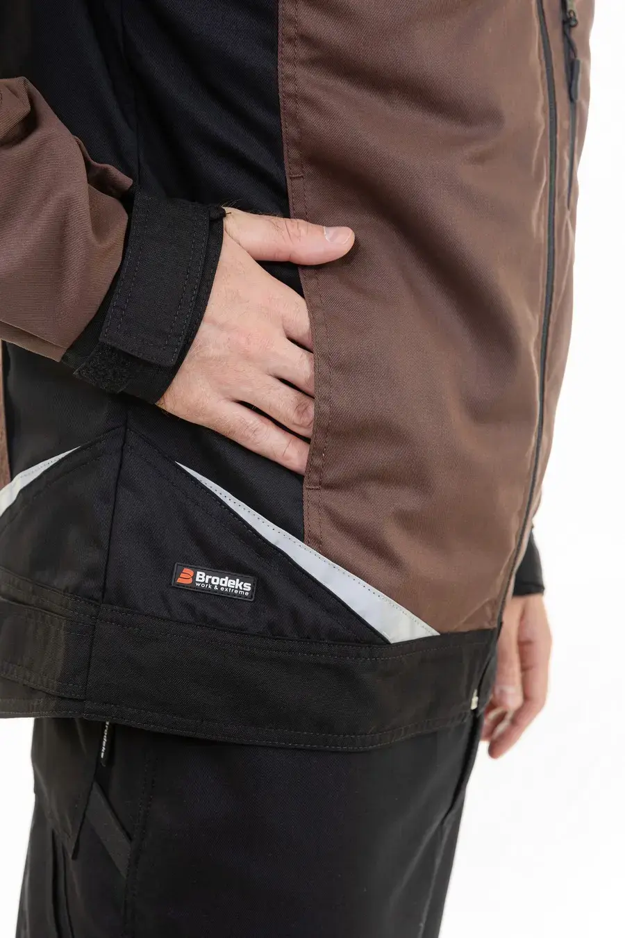 Куртка BRODEKS KS202, коричневый/черный