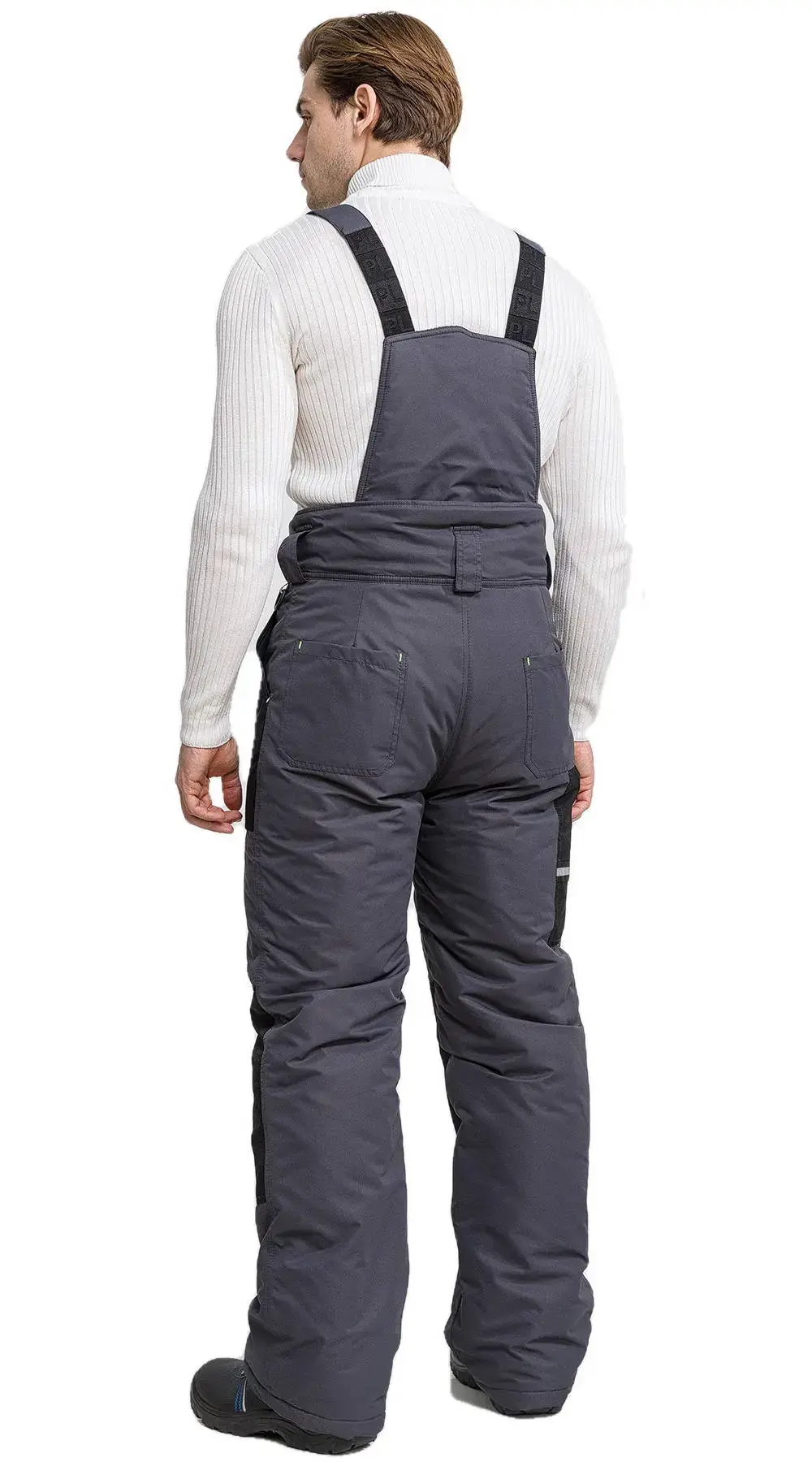 Костюм рабочий мужской утепленный зимний RONTA KS930 MEMBRANE темно-серый, черный, лаймовый