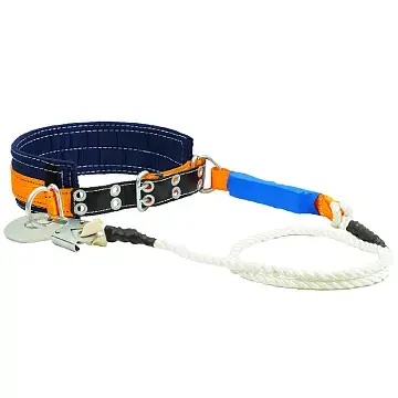 Пояс предохранительный строительный, строп канат с амортизатором