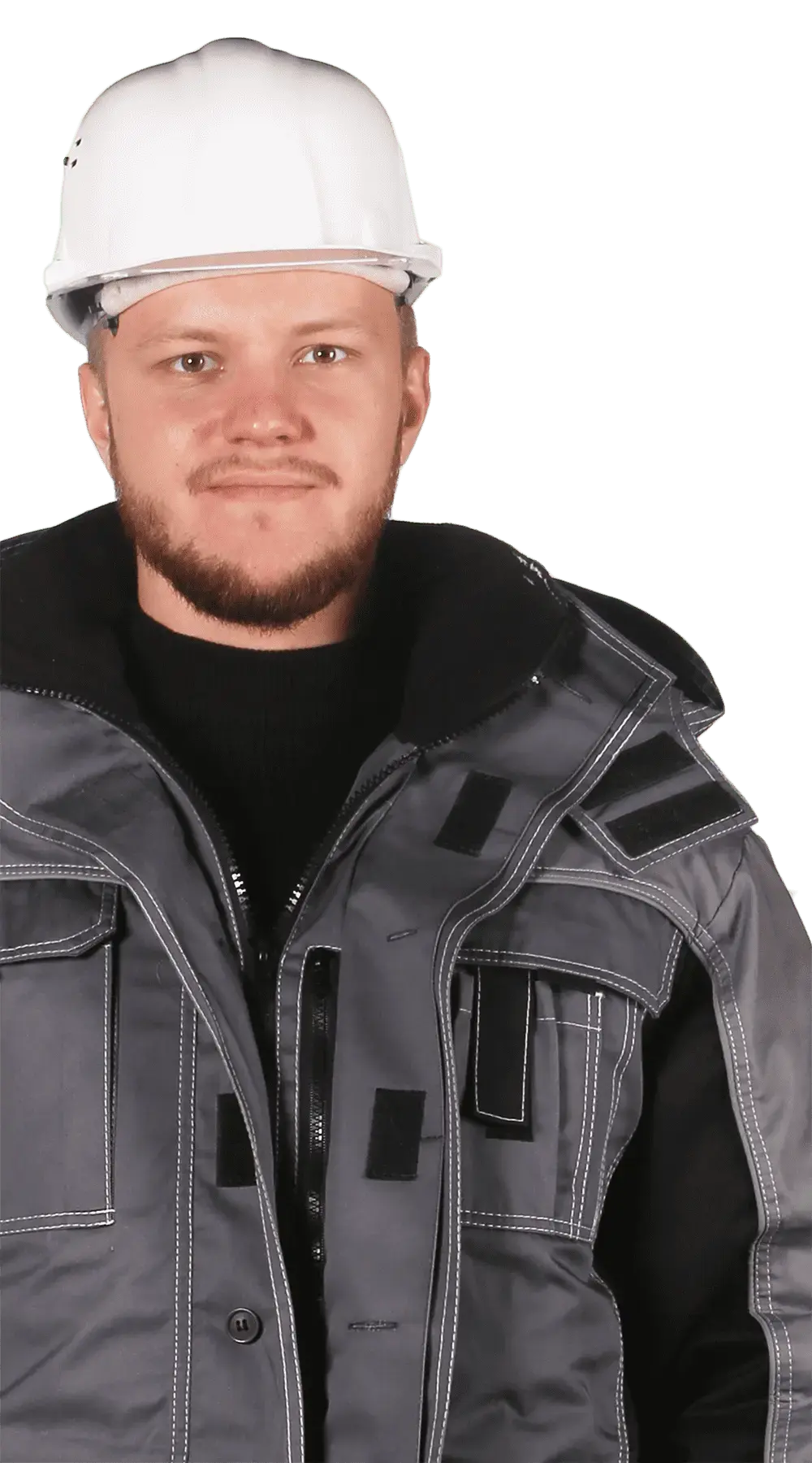 Костюм рабочий мужской утепленный зимний RONTA KS581 темно-серый, светло-серый, черный