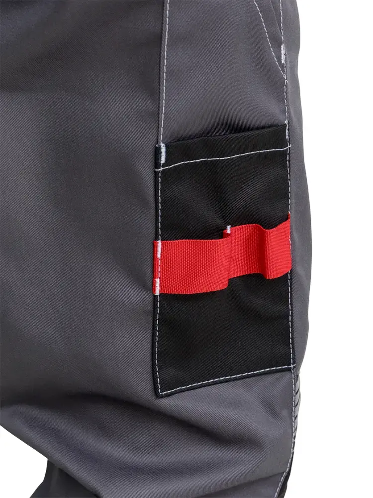 Брюки рабочие мужские летние RONTA BR206 темно-cерые, черные, красные